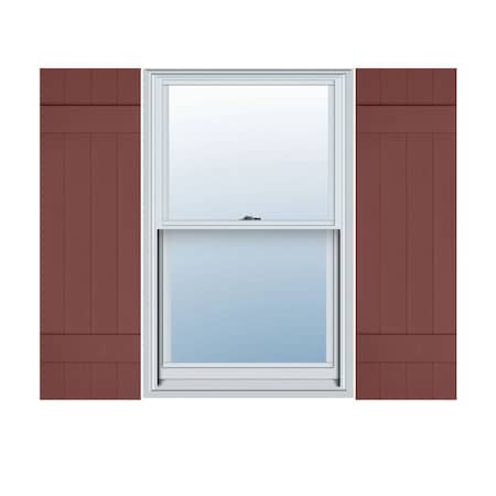 Ekena Millwork Lifetime Vinyl, TailorMade 4 Board Joined (2 Batten), Board-n-Batten, Shutter Loks, LJ4C14X04800RD, PR LJ4C14X04800RD